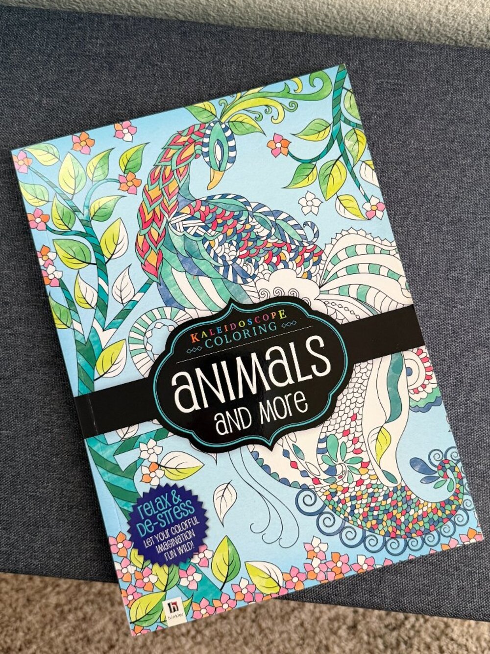 Kaleidoscope Coloring Animals Adult Coloring Book